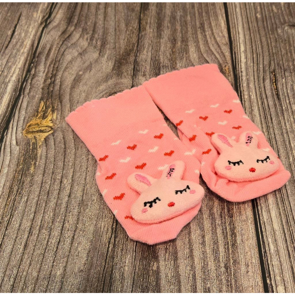 PatPat Other - PatPat Pink Bunny Baby Socks 0-12 Months